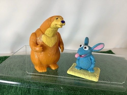 Vintage bear big blue house - vintage, in